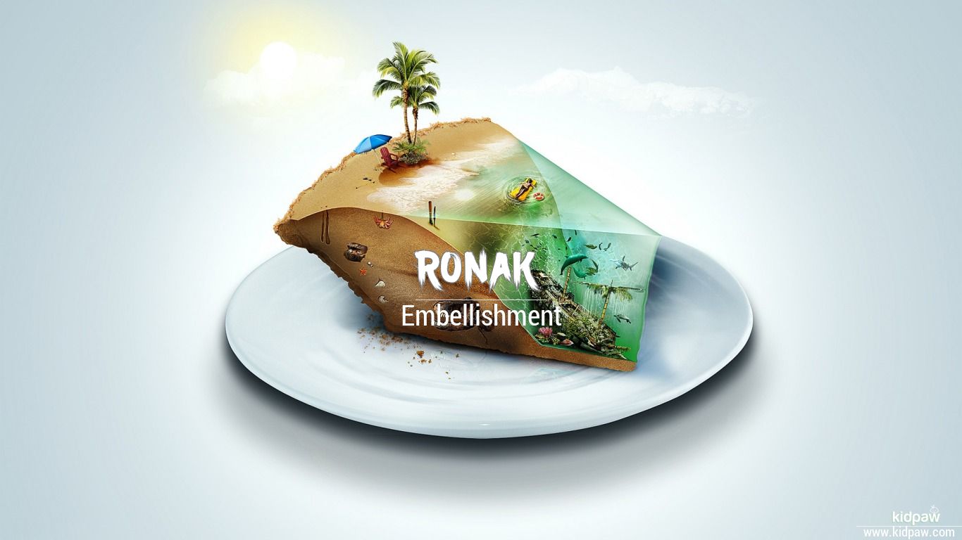 Ronak 3D Name Wallpaper for Mobile, Write रोनक Name on Photo Online